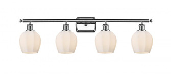 Norfolk - 4 Light - 36 inch - Polished Chrome - Bath Vanity Light (3442|516-4W-PC-G461-6)