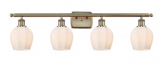 Norfolk - 4 Light - 36 inch - Antique Brass - Bath Vanity Light (3442|516-4W-AB-G461-6-LED)