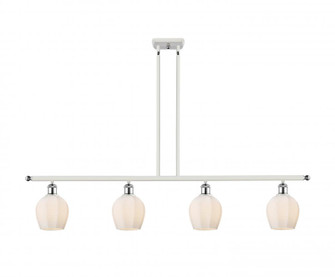 Norfolk - 4 Light - 48 inch - White Polished Chrome - Stem hung - Island Light (3442|516-4I-WPC-G461-6-LED)