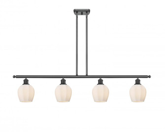 Norfolk - 4 Light - 48 inch - Matte Black - Stem hung - Island Light (3442|516-4I-BK-G461-6)