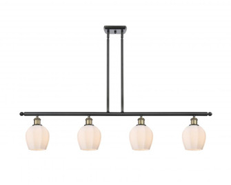 Norfolk - 4 Light - 48 inch - Black Antique Brass - Stem hung - Island Light (3442|516-4I-BAB-G461-6-LED)