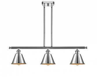 Smithfield - 3 Light - 36 inch - Polished Chrome - Stem hung - Island Light (3442|516-3I-PC-M8-LED)