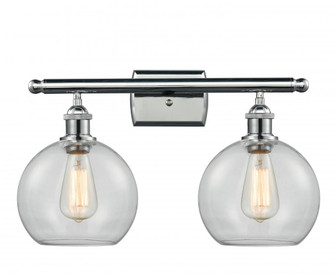 Athens - 2 Light - 18 inch - Polished Chrome - Bath Vanity Light (3442|516-2W-PC-G122)