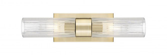 Boreas - 2 Light - 18 inch - Champagne Bronze - ADA Compliant Bath Vanity Light (3442|617-2W-CB-G617-8SCL)