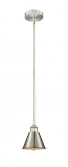 Smithfield - 1 Light - 7 inch - Brushed Satin Nickel - Stem hung - Mini Pendant (3442|616-1S-SN-M8-LED)