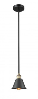 Smithfield - 1 Light - 7 inch - Black Antique Brass - Stem hung - Mini Pendant (3442|616-1S-BAB-M8-LED)