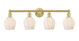 Norfolk - 4 Light - 33 inch - Satin Gold - Bath Vanity Light (3442|616-4W-SG-G461-6)