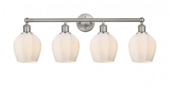 Norfolk - 4 Light - 33 inch - Brushed Satin Nickel - Bath Vanity Light (3442|616-4W-SN-G461-6)