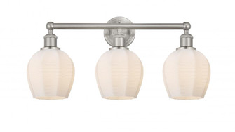 Norfolk - 3 Light - 24 inch - Brushed Satin Nickel - Bath Vanity Light (3442|616-3W-SN-G461-6)