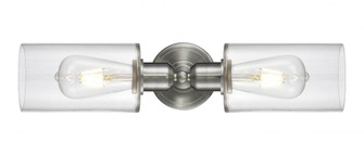 Clymer - 2 Light - 17 inch - Brushed Satin Nickel - Linear Bath Vanity Light (3442|900-2W-SN-G802)