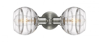 Rochester - 2 Light - 15 inch - Brushed Satin Nickel - Linear Bath Vanity Light (3442|900-2W-SN-G556-6CL)