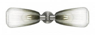 Brookhaven Almond - 2 Light - 25 inch - Brushed Satin Nickel - Linear Bath Vanity Light (3442|900-2W-SN-G480-6SL)