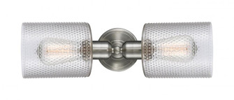 Cobbleskill - 2 Light - 17 inch - Brushed Satin Nickel - Linear Bath Vanity Light (3442|900-2W-SN-G112)