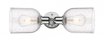 Bella - 2 Light - 18 inch - Polished Chrome - Linear Bath Vanity Light (3442|900-2W-PC-G558-6SDY)