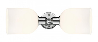 Bella - 2 Light - 18 inch - Polished Chrome - Linear Bath Vanity Light (3442|900-2W-PC-G558-6GWH)