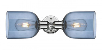 Bella - 2 Light - 18 inch - Polished Chrome - Linear Bath Vanity Light (3442|900-2W-PC-G558-6BL)