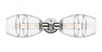 Vaz - 2 Light - 24 inch - Polished Chrome - Linear Bath Vanity Light (3442|900-2W-PC-G557-6CL)