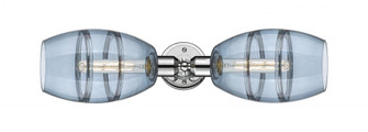Vaz - 2 Light - 24 inch - Polished Chrome - Linear Bath Vanity Light (3442|900-2W-PC-G557-6BL)