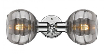 Rochester - 2 Light - 15 inch - Polished Chrome - Linear Bath Vanity Light (3442|900-2W-PC-G556-6SM)