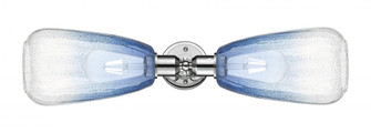 Brookhaven Almond - 2 Light - 25 inch - Polished Chrome - Linear Bath Vanity Light (3442|900-2W-PC-G480-6SB)