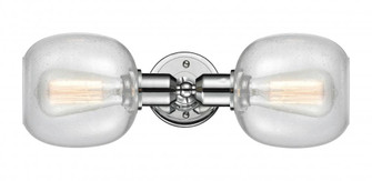 Belfast - 2 Light - 17 inch - Polished Chrome - Linear Bath Vanity Light (3442|900-2W-PC-G104)