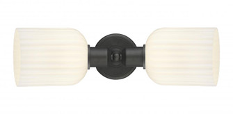 Bridal Veil - 2 Light - 17 inch - Oil Rubbed Bronze - Linear Bath Vanity Light (3442|900-2W-OB-G559-5GWH)