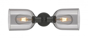 Bella - 2 Light - 18 inch - Oil Rubbed Bronze - Linear Bath Vanity Light (3442|900-2W-OB-G558-6SM)