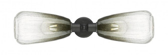 Brookhaven Almond - 2 Light - 25 inch - Oil Rubbed Bronze - Linear Bath Vanity Light (3442|900-2W-OB-G480-6SL)