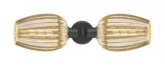 Preston Flute - 2 Light - 23 inch - Oil Rubbed Bronze - Linear Bath Vanity Light (3442|900-2W-OB-G457-6ME)