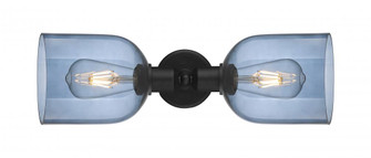 Bella - 2 Light - 18 inch - Matte Black - Linear Bath Vanity Light (3442|900-2W-BK-G558-6BL)