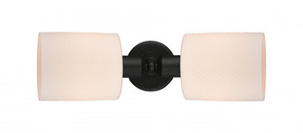 Cobbleskill - 2 Light - 17 inch - Matte Black - Linear Bath Vanity Light (3442|900-2W-BK-G111)