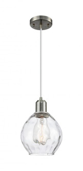 Waverly - 1 Light - 6 inch - Brushed Satin Nickel - Cord hung - Mini Pendant (3442|900-1P-SN-G362)