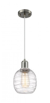 Belfast - 1 Light - 6 inch - Brushed Satin Nickel - Cord hung - Mini Pendant (3442|900-1P-SN-G1013)