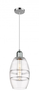 Vaz - 1 Light - 6 inch - Polished Chrome - Cord hung - Mini Pendant (3442|900-1P-PC-G557-6CL)
