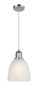 Castile - 1 Light - 6 inch - Polished Chrome - Cord hung - Mini Pendant (3442|900-1P-PC-G381)