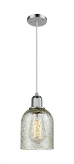 Caledonia - 1 Light - 5 inch - Polished Chrome - Cord hung - Mini Pendant (3442|900-1P-PC-G259)