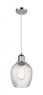 Salina - 1 Light - 6 inch - Polished Chrome - Cord hung - Mini Pendant (3442|900-1P-PC-G292)