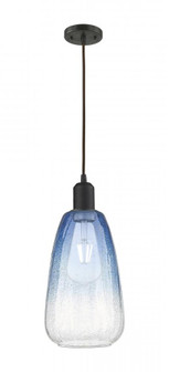 Brookhaven Almond - 1 Light - 6 inch - Oil Rubbed Bronze - Cord hung - Mini Pendant (3442|900-1P-OB-G480-6SB)