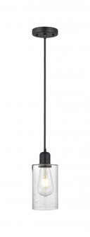 Clymer - 1 Light - 4 inch - Matte Black - Cord hung - Mini Pendant (3442|900-1P-BK-G804)