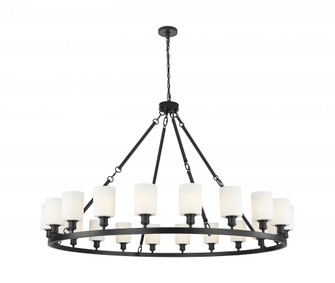 Hadley - 20 Light - 63 inch - Matte Black - Chain Hung - Chandelier (3442|860-BK-G341)
