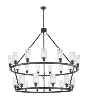 Crown Point - 27 Light - 62 inch - Matte Black - Chain Hung - Chandelier (3442|8506-BK-G434-7DE)