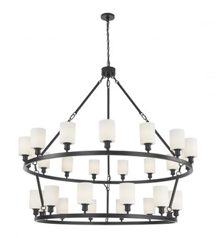 Hadley - 27 Light - 63 inch - Matte Black - Chain Hung - Chandelier (3442|8506-BK-G341)