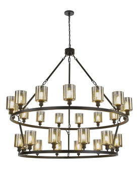 Cobbleskill - 27 Light - 63 inch - Matte Black - Chain Hung - Chandelier (3442|8506-BK-G116)