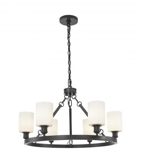Hadley - 6 Light - 33 inch - Matte Black - Chain Hung - Chandelier (3442|830-BK-G341)