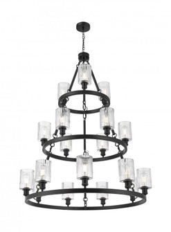 Hadley - 18 Light - 43 inch - Matte Black - Chain Hung - Chandelier (3442|82034-BK-G342)