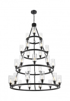 Crown Point - 30 Light - 52 inch - Matte Black - Chain Hung - Chandelier (3442|820345-BK-G434-7SDY)