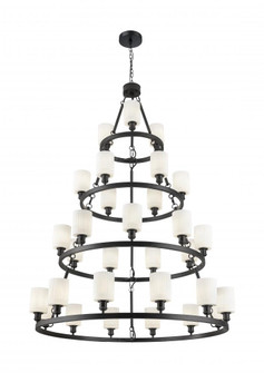 Hadley - 30 Light - 53 inch - Matte Black - Chain Hung - Chandelier (3442|820345-BK-G341)