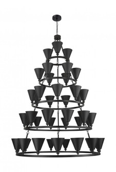Berkshire Metal - 45 Light - 66 inch - Matte Black - Chain Hung - Chandelier (3442|8203456-BK-MBC-8-BK)