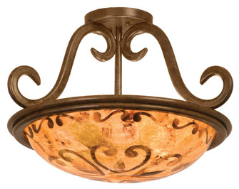 Santa Barbara 3 Light Semi Flush Mount (133|3172TO/ALAB)