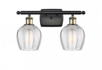 Norfolk - 2 Light - 16 inch - Black Antique Brass - Bath Vanity Light (3442|516-2W-BAB-G462-6-LED)